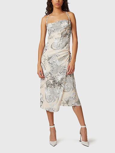 Viscose dress with art print - 5
