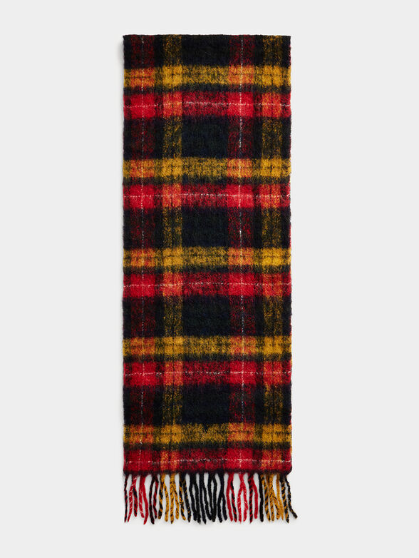 Tartan print scarf - 1
