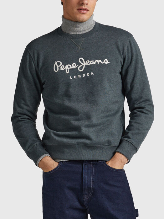NOUVEL sweatshirt with contrasting logo embroidery