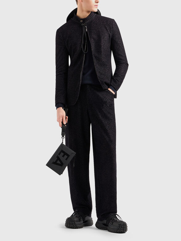 Dark blue wool sweater - 2