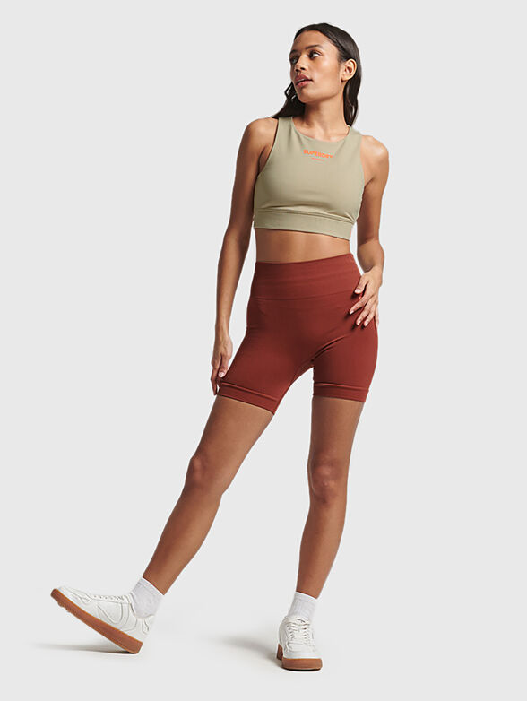 CODE CORE beige sports top  - 2