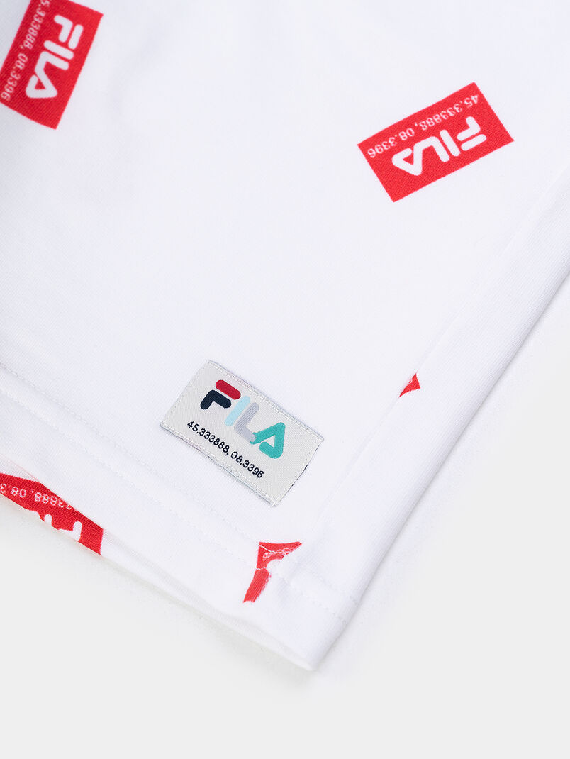 TENINGEN AOP shorts with logo print - 3