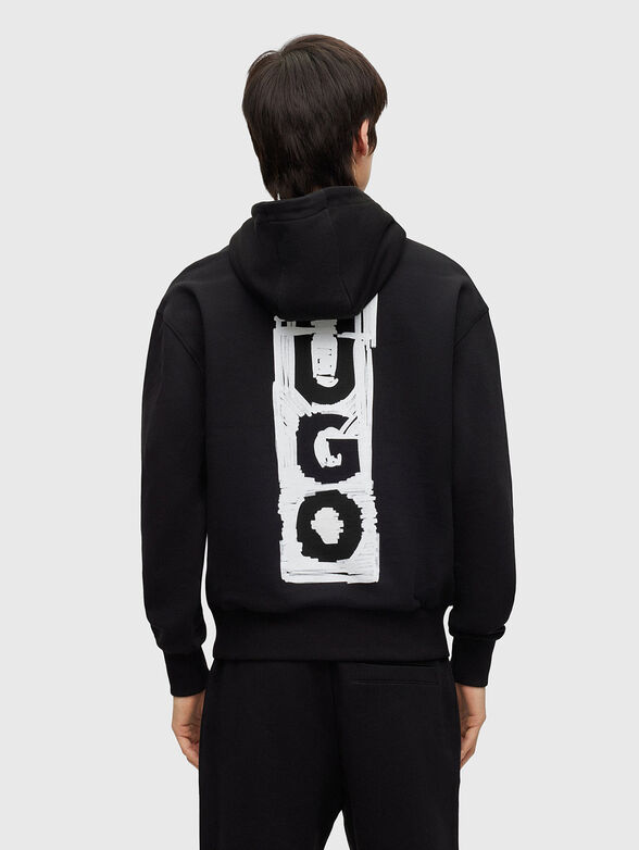 Black sweatshirt with vertical logo - 2