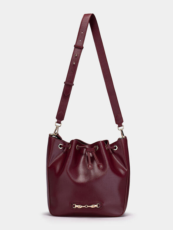 EDEN Bucket bag in bordeaux color - 4