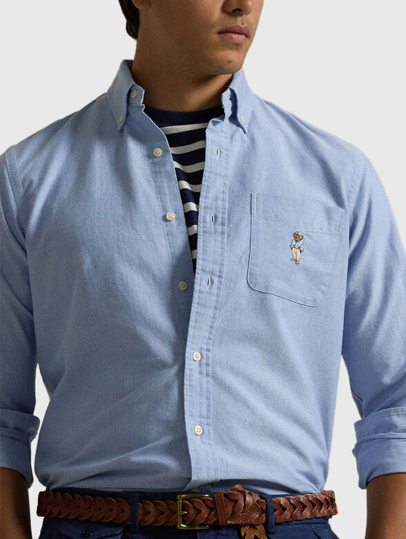 Cotton shirt with POLO BEAR embroidery - 4