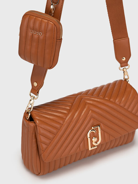 Black crossbody bag with a detachable purse - 5
