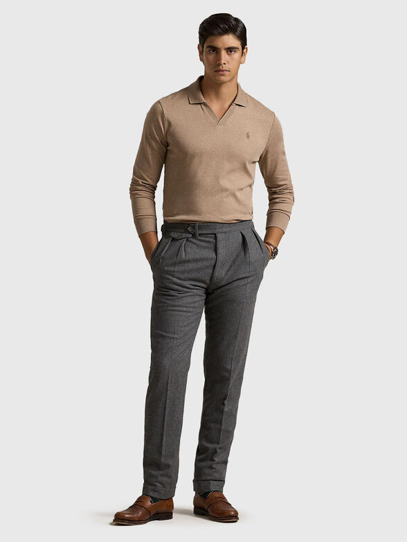 Brown polo shirt - 1