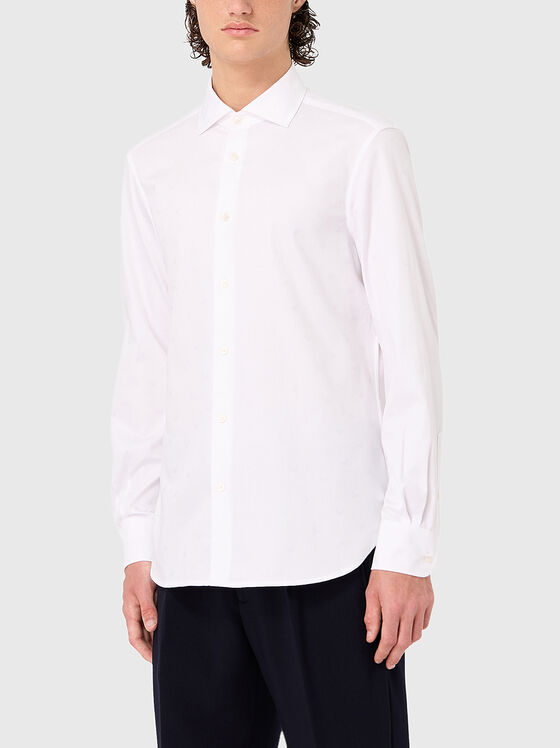 Бяла памучна риза - 1
