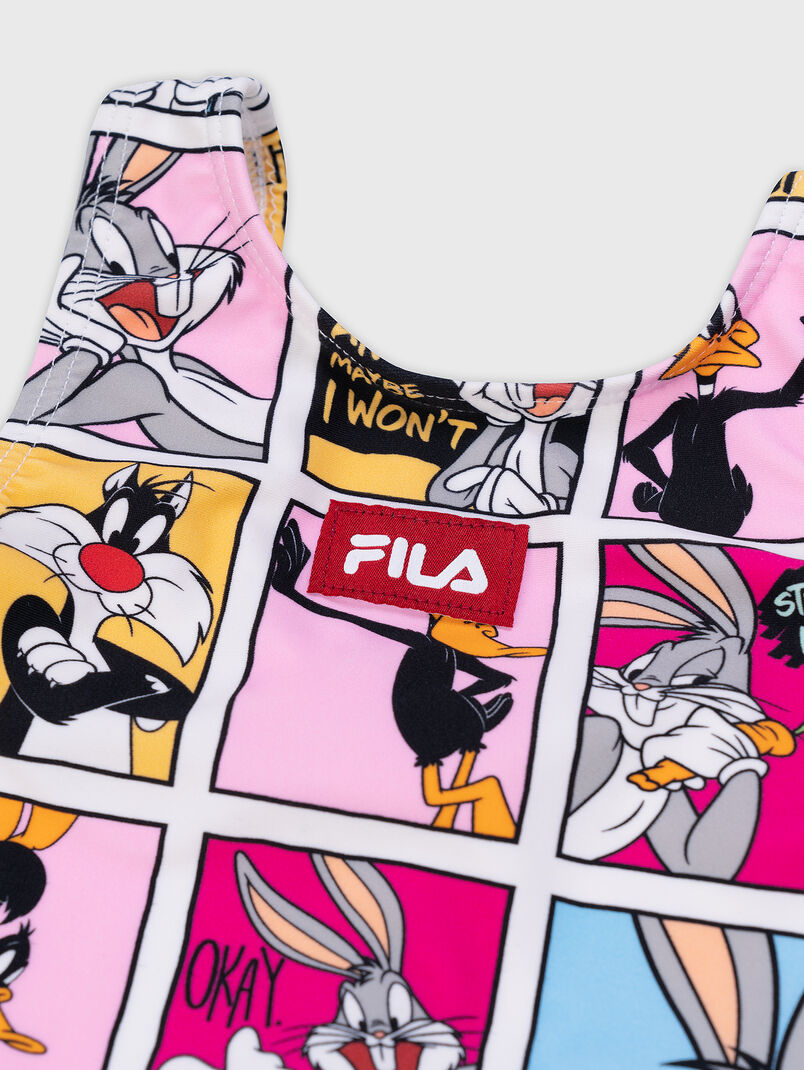  Fila Lebork full swimsuit with cartoon characters print - 3