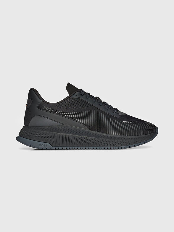 Black sneakers with rubberised details - 1