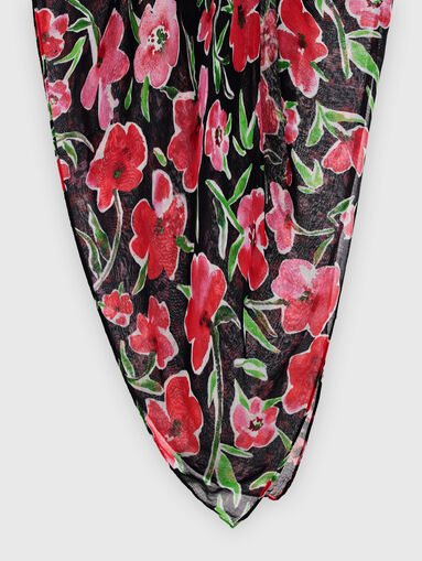 Scarf with floral prints - 5