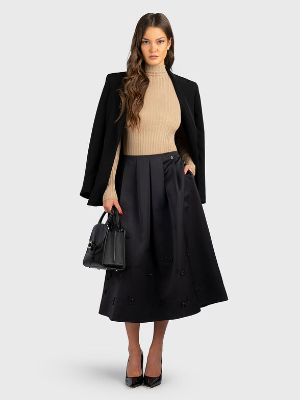 Polo neck sweater with lurex threads - 2