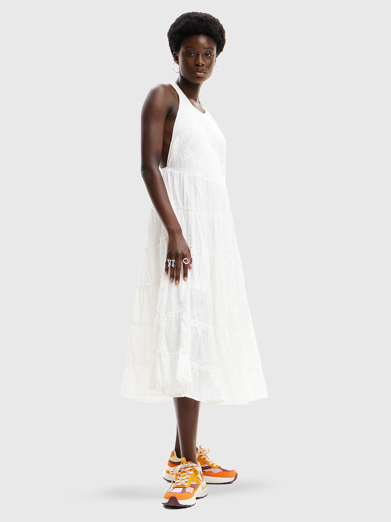 White cotton dress brand DESIGUAL — Globalbrandsstore.com/en
