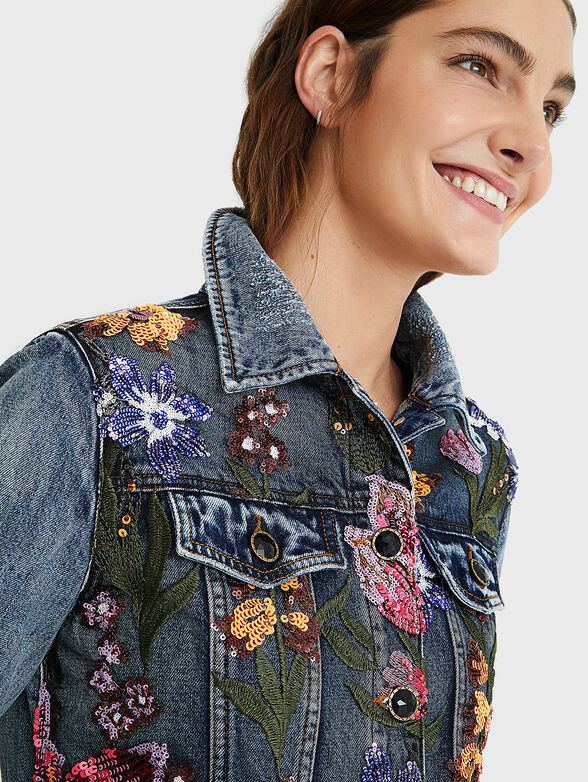 BALT Denim jacket with embroidery - 5