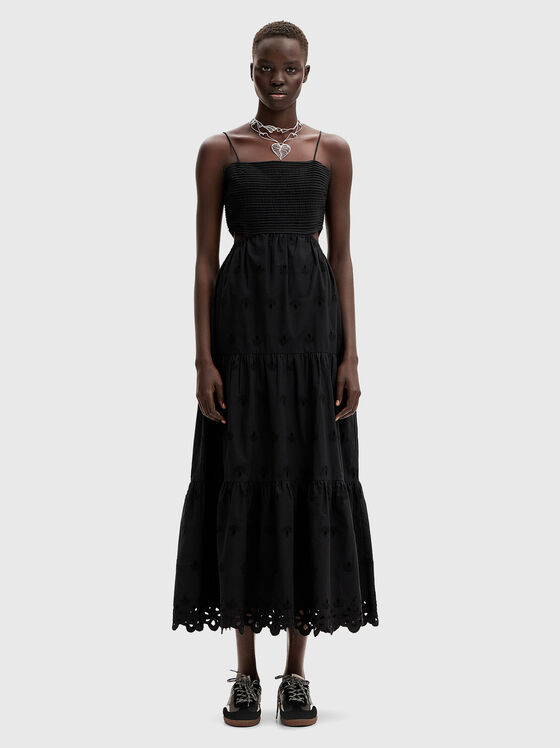 Cotton dress with thin straps - 1