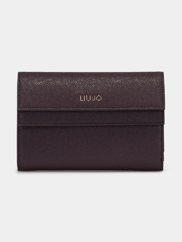 Black wallet with logo - 1