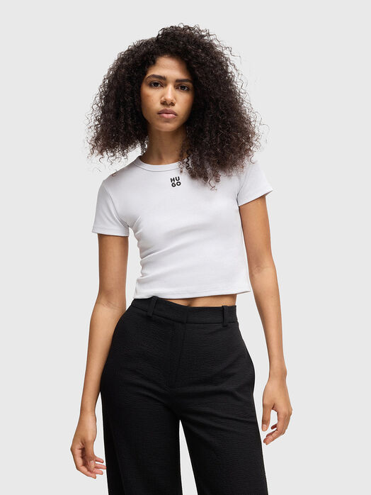 Short T-shirt with logo