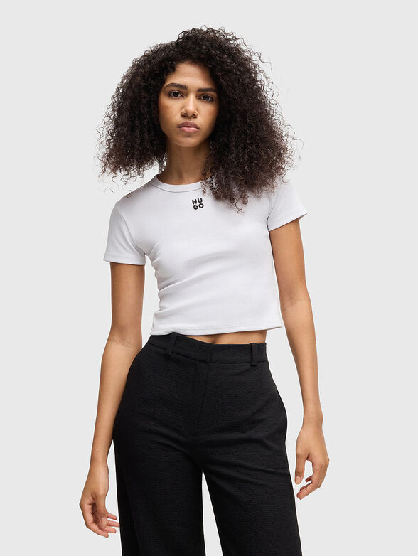 Short T-shirt with logo - 1