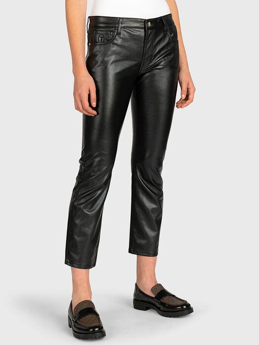KICK faux leather trousers 