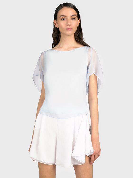Blouse with silk threads - 1