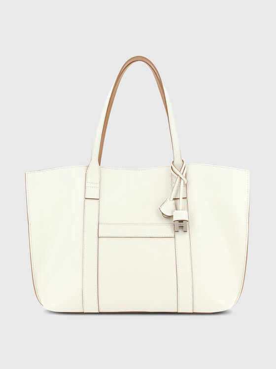 Кожена чанта с лого детайл - 1