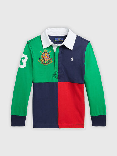 Polo-shirt with color-block effect - 4