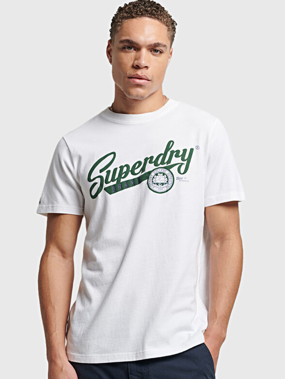 T-shirt with contrasting logo print - 1