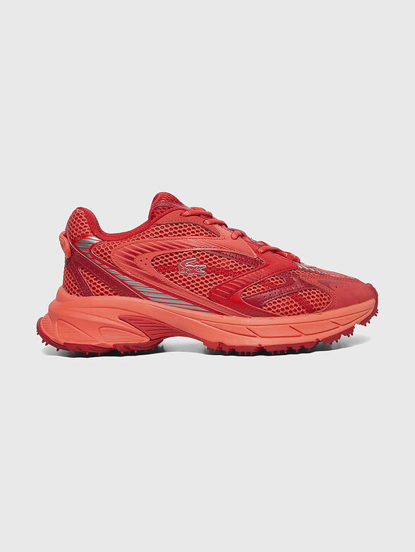 Sports shoes with logo in green - 1
