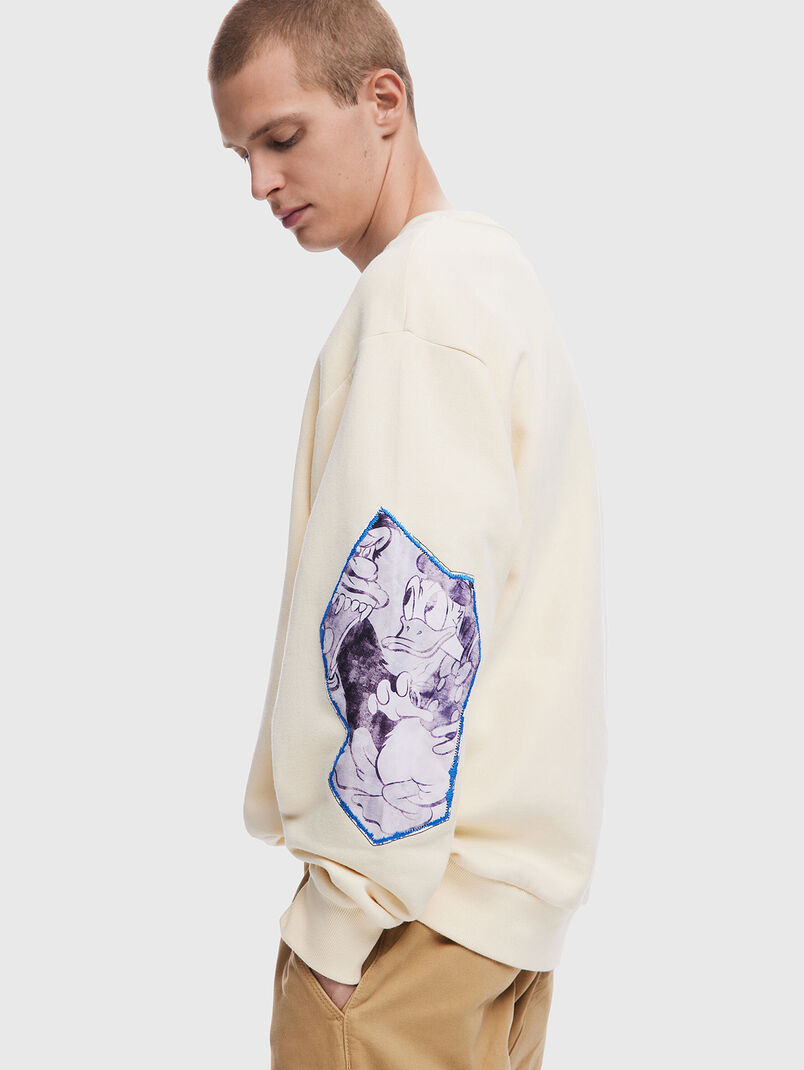 Cotton sweatshirt with print - 3