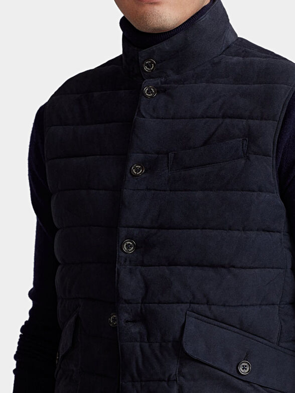 Elegant vest in dark blue - 1