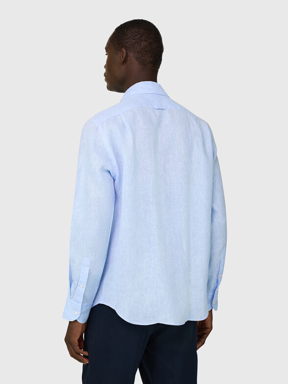 Light blue linen shirt  - 3