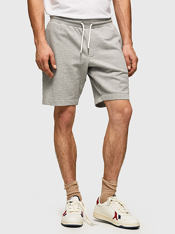 Сиви къси панталони EDWARD с връзки - 1