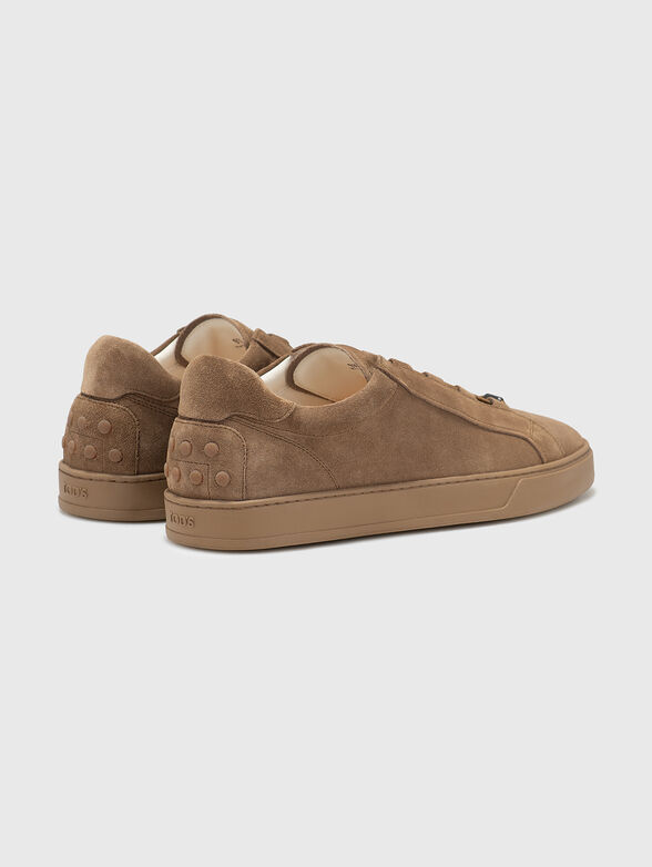 Suede sneakers with logo detail - 3