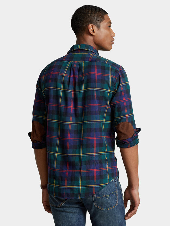 Check shirt with accent embroidery - 2