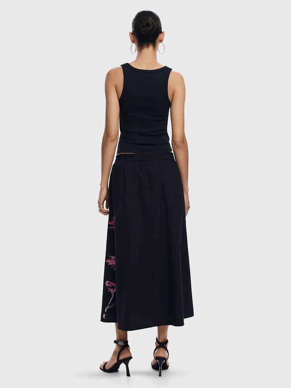 Midi skirt with print - 2