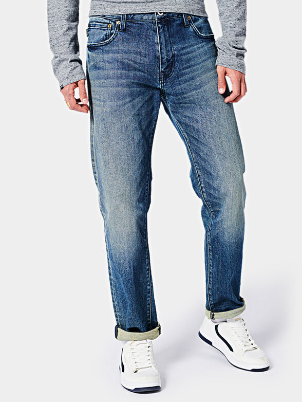 Blue cotton jeans - 1