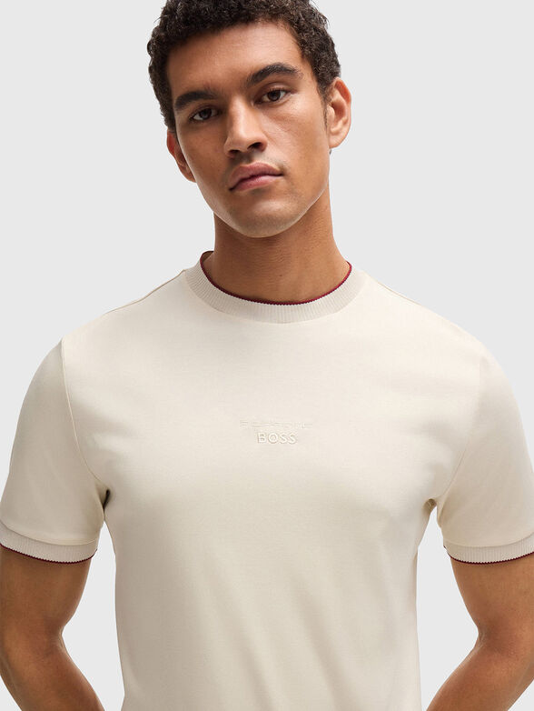 T-shirt with logo embroidery - 4