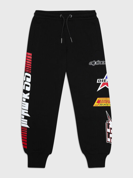 Спортен панталон PRUTH-ASTARS в черен цвят - 1