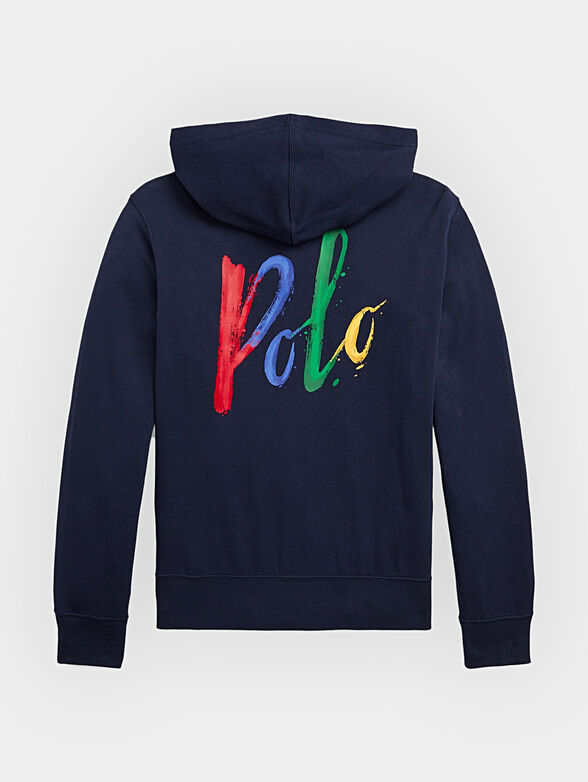 Sweatshirt with logo embroidery and print - 2