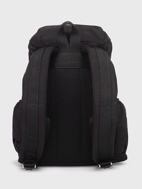 Black backpack with logo detail  - 2