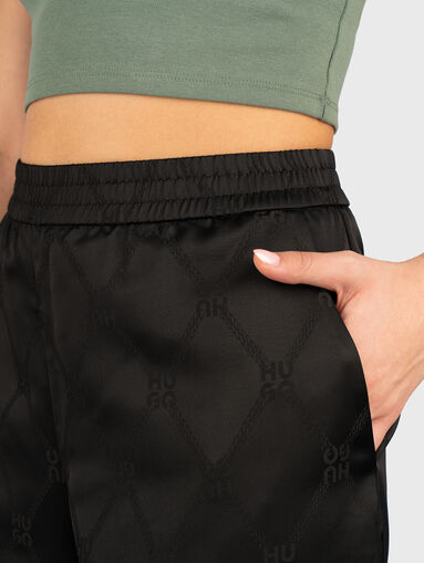 HARIDA high waist trousers with wide legs - 4