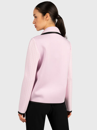 Black blazer with logo details - 3