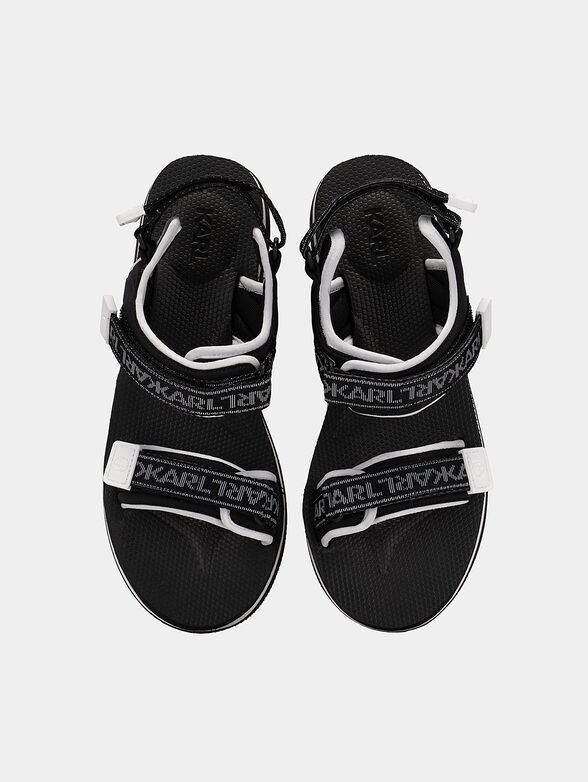 VELOCITA WEDGE KC sandals with logo lettering - 6