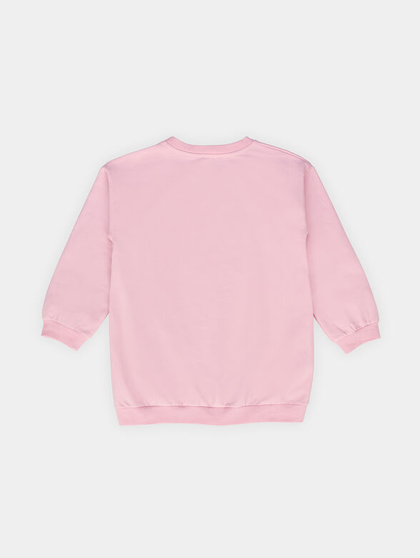 Sweatshirt with accent ribbons and logo print - 2