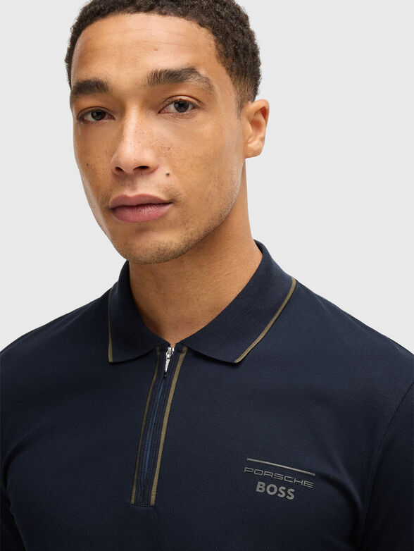 Polo shirt with short sleeves and logo - 4