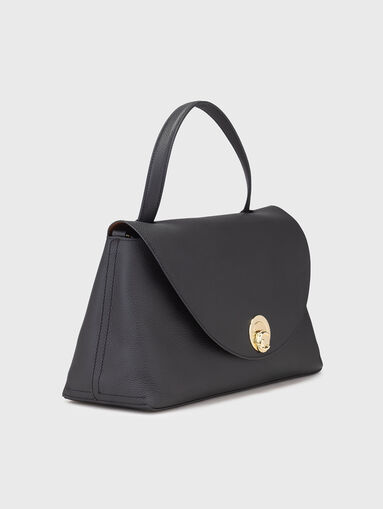 Grained effect leather bag - 4