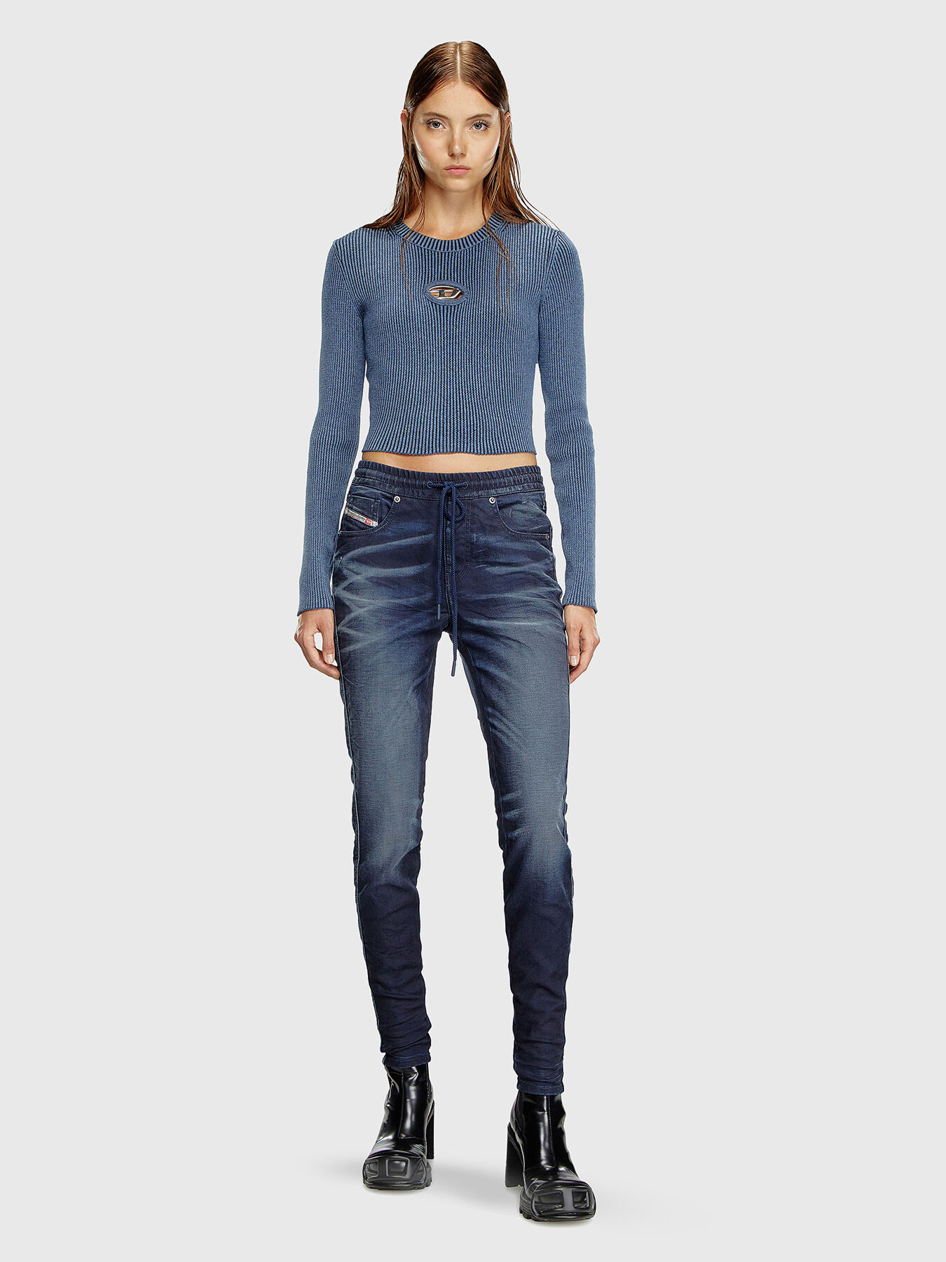 2061 D-TAIL JOGG dark blue jeans with elastic waist brand DIESEL —  Globalbrandsstore.com/en