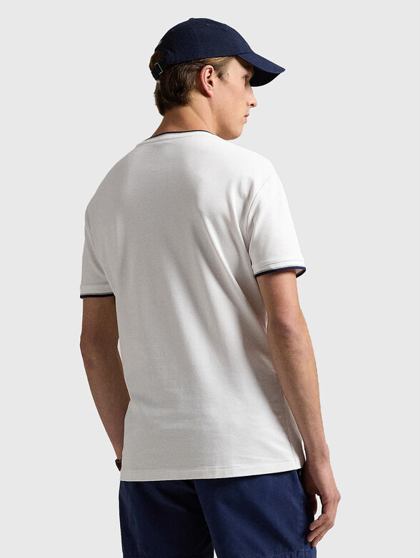 Cotton T-shirt with contrasting elements - 3