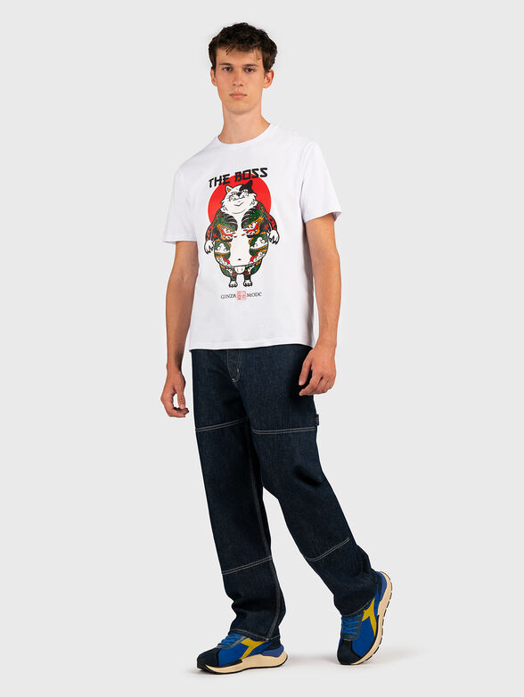 TS178 T-shirt with contrast print and patch - 6