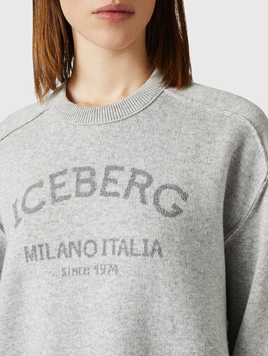 Logo wool blend sweater - 5